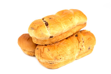 the bread rolls with piece of chocolate