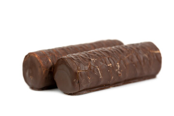 small tree cake - wafer with hazelnuts filling in chocolate