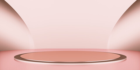 product display stand Premium stage and studio stand for displaying  products 3d illustration