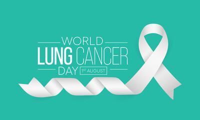 World Lung Cancer day is observed every year on August 1st, it is cancer that starts in the lungs. When a person has cancer, they have abnormal cells that cluster together to form a tumor. Vector art