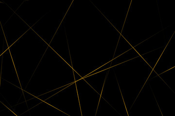 Abstract black with gold lines, triangles background modern design. Vector illustration EPS 10.