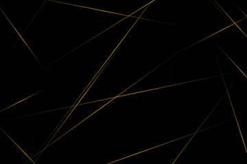 Abstract black with gold lines, triangles background modern design. Vector illustration EPS 10.