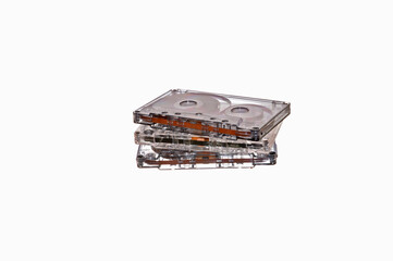 audio tape isolated on white background