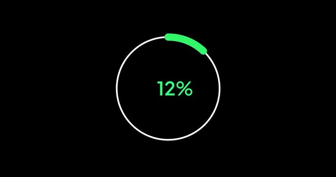 12% circle percentage diagrams modern animation design