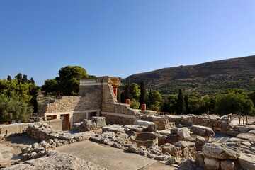 Fototapeta na wymiar crete Minoan Palace of Knossos
