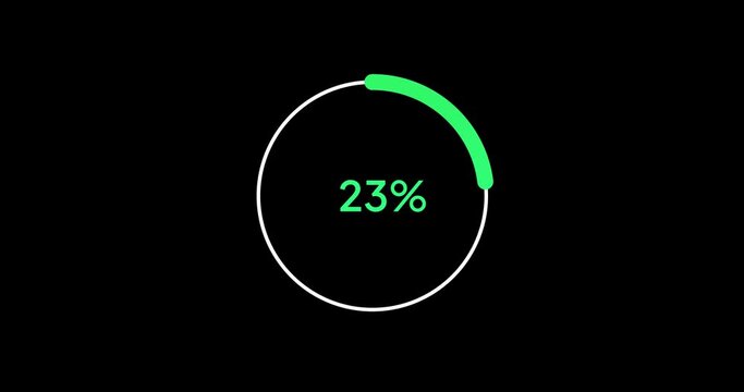 23% circle percentage diagrams modern animation design