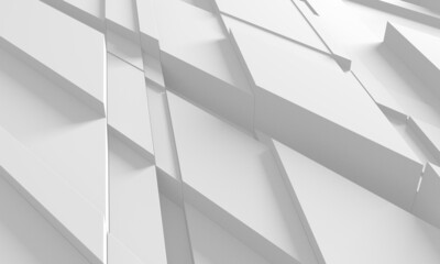 Fototapeta premium White Geometric Poligon Abstract Background