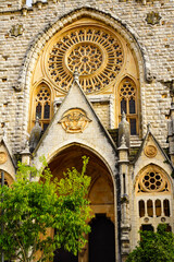 The church of Sant Bartomeu in Soller of Mallorca, Spain