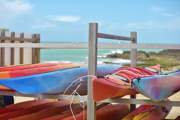 kayak bord de mer