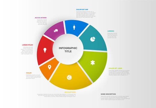 Multipurpose Infographic Template with Seven Elements