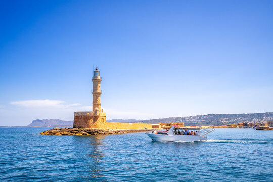 Venezianischer Hafen, Chania, Insel Kreta, Griechenland 
