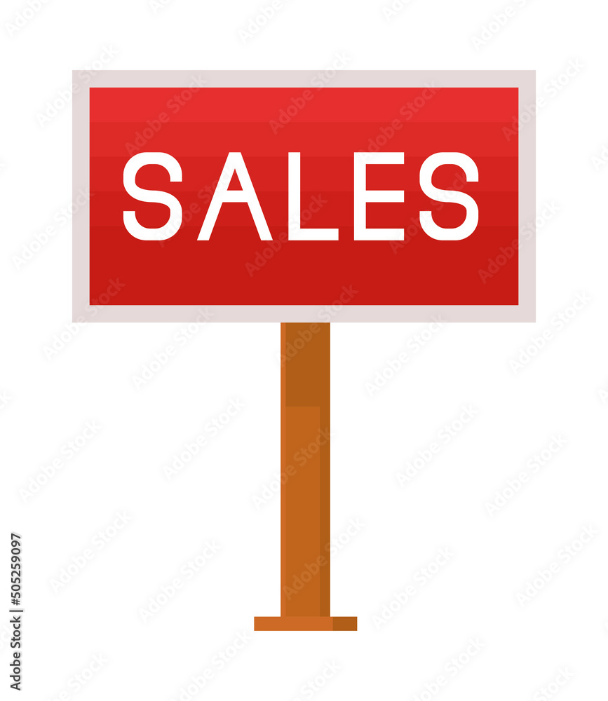 Poster sales placard icon