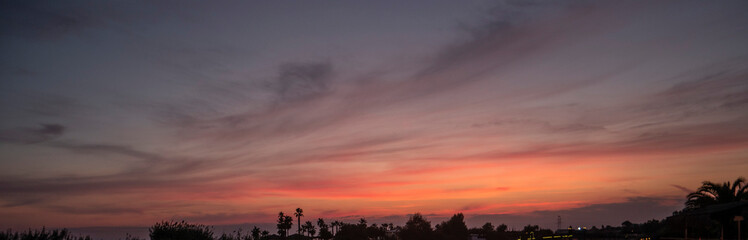 Soft panorama sky in Turkey.