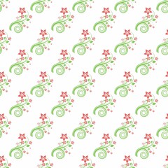 Colorful ceramic pattern seamless , cute background design style