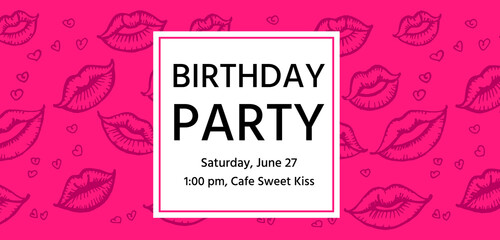 Invitation to the Birthday party.