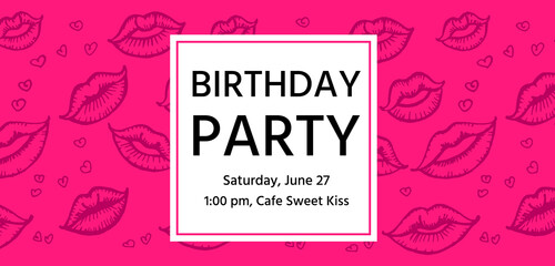 Invitation to the Birthday party.