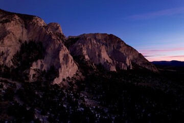 Sunrise over Mount Princeton, Colorado by drone