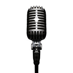 microphone on transparent background