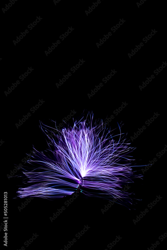 Wall mural high voltage electrical discharges, sparks