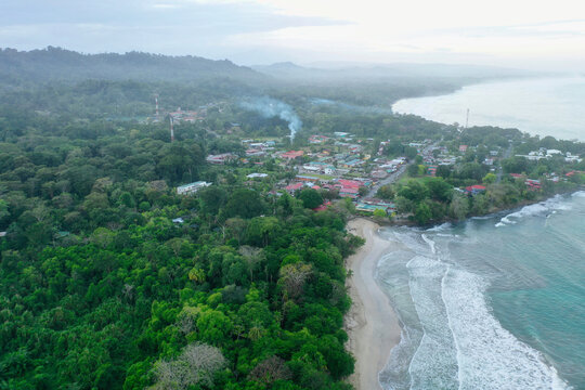 Beach and jungle in Cahuita Costa Rica