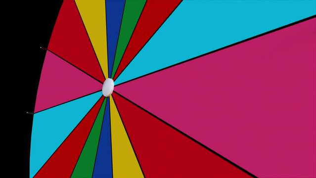 Spinning fortune wheel. Computer generated 3d render