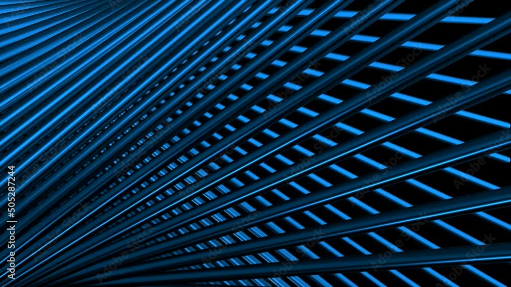 Poster purple and blue background.motion.bright stripes in abstraction that move in 3d format.