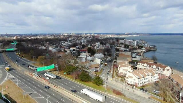 Aerial View of Waterfront Homes in the Bronx - Pt. 2