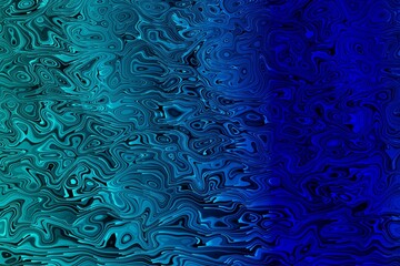 Abstract shapes rendered. Concept of use as background. Various invented shapes on a colored background. Iridescent digital art for banner background, wallpaper. 3d render, 3d illustration.