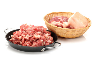 raw minced meat on a plate