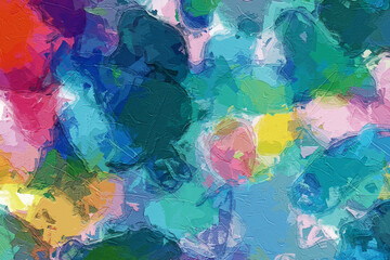 abstract oil painting geometric texture illustration