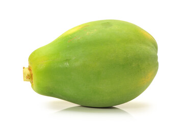 Papaya fruit isolated on a white background