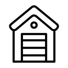 garage line icon