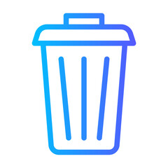 trash can gradient icon