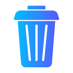 trash can gradient icon