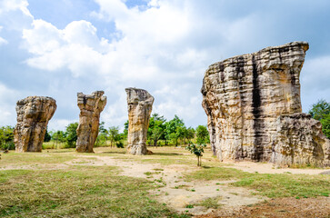 Mor Hin Khao or Stone Henge of Thailand at Phu Laenkha National Park