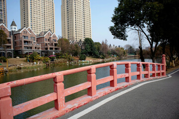 The bridge in the park