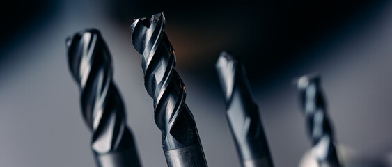 Industrial macro drill bit set for CNC machine cutting sheet metal