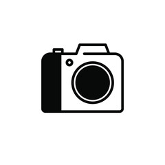 Camera, Photography, Digital, Photo Solid Line Icon Vector Illustration Logo Template. Suitable For Many Purposes.