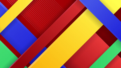 Modern abstract colorful vector background with geometric shapes. Vector abstract graphic design banner pattern presentation background web template.