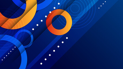 blue red orange and yellow gradient geometric shape background