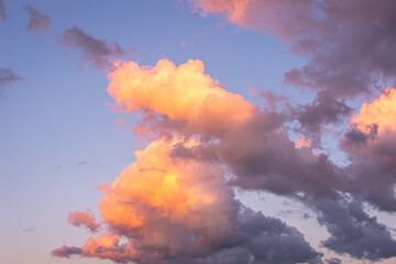 Clouds at sunset like in Las Vegas.