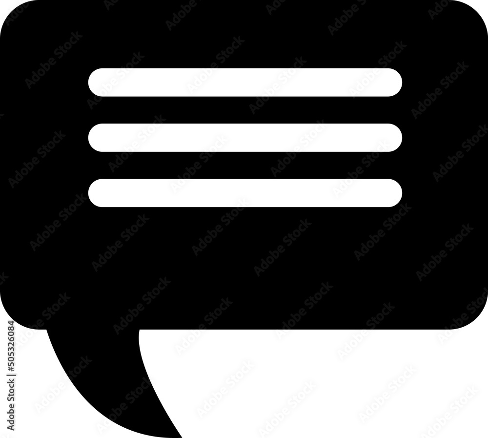 Aufkleber message element in flat simple style on white background.eps