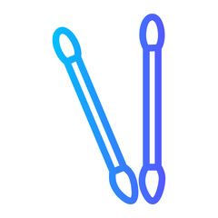 cotton swab gradient icon