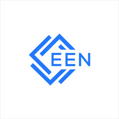 EEN technology letter logo design on white  background. EEN creative initials technology letter logo concept. EEN technology letter design.
