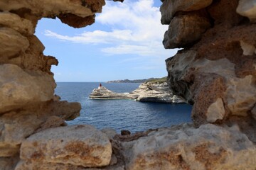 cliffs on corsica Bonifacio 