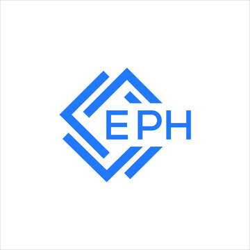 EPH technology letter logo design on white  background. EPH creative initials technology letter logo concept. EPH technology letter design.