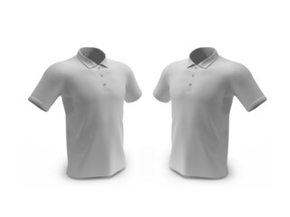 Polo Shirt 3D Illustration Mockup Scene