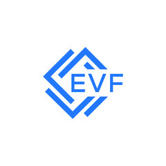 EVF technology letter logo design on white  background. EVF creative initials technology letter logo concept. EVF technology letter design.