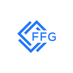 FFG technology letter logo design on white  background. FFG creative initials technology letter logo concept. FFG technology letter design.