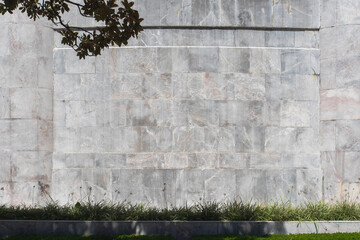 Real natural marble wall texture in a sunny day